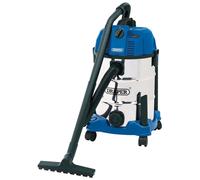 DRAPER 30L Wet and Dry Vacuum Cleaner with Stainless Steel Tank (1600W) [20523]