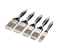 Draper 20618 Soft Grip Flat Paint Brush Set, 5pcs