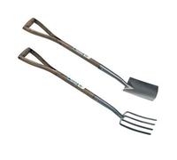 Draper 20686 Childrens Young Gardener Carbon Steel Digging Spade 20680 Fork Ash