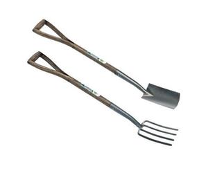 Draper 20686 Childrens Young Gardener Carbon Steel Digging Spade 20680 Fork Ash