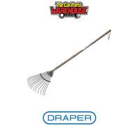 Draper 20688 Childrens Young Gardener Carbon Steel Lawn Rake Ash Handle