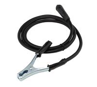 Draper 20930 MMA Welding Earth Lead and Clamp with 10/25 Dinse-Type Plug, 1.8m, 200A