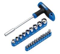Draper T-Handle Screwdriver Socket And Bit Set 1/4in Sq. Dr. (22 Piece) Pk 1 21011