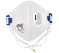 Draper 21244 FPP3 NR Vertical Fold Flat Face Masks with Valve (Pac...