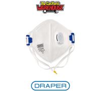 Draper 21244 FPP3 NR Vertical Fold Flat Face Masks with Valve (Pack of 10)