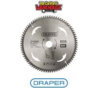 Draper 21685 TCT Circular Saw Blade for Wood 255 x 30mm 80T