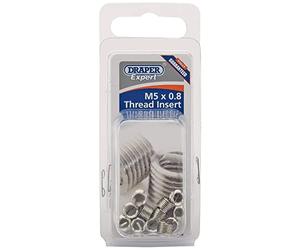 Draper 21706 Expert Metric Thread Insert, Refill Pack, M5 x 0.8", Pack of 12