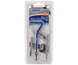 Draper 21714 Expert Metric Thread Repair Kit, M5 x 0.8" , Blue