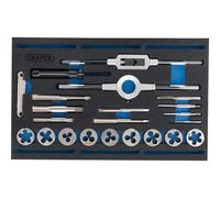 Combination Tap and Die Set - Metric and BSP in EVA Foam Insert Tray (22 Piece)