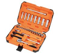 Draper 22109 HI-TORQ 6 Point Socket Set, 1/4" (47 Piece)