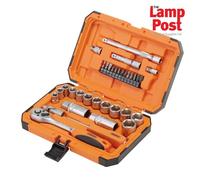 Draper 22110 HI-TORQ 6 Point Socket Set, 1/4" and 3/8" (34 Piece)