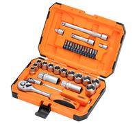 Draper 22110 HI-TORQ® 6 Point Socket Set, 1/4" and 3/8" (34 Piece)