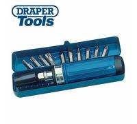 Draper Expert Impact Screwdriver Set 12-Piece - Manual Driver, 10 Bits, Forward/Reverse 22322