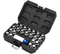 Draper 23 Piece 1/2" Drive Locking Wheel Socket Set for VAG Vehicles 1/2"