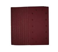 Draper 230 x 115mm 10 -Piece Sanding Sheets Set | Assorted Grit Hook & Loop Sander Accessory | Multi- Surface Utility | Aluminium Oxide | 8mm Dust Extract Holes | 55866