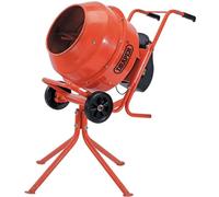 Draper 230V 160L Cement Mixer With Ip45 Motor Support Stand Wheels And Portable Design Full Assembly Required