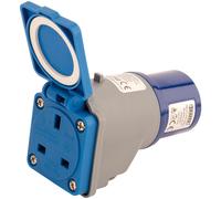 Draper 230v 16A to 13A Moulded Adaptor