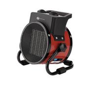 Draper 230V 2Kw Ptc Electric Space Heater 6800 Btu With Adjustable Thermostat Overload Protection Handle And Adjustable Heat