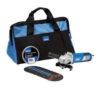 Draper 230V 950W Angle Grinder Kit 115mm Variable Speed With Discs & Tool Bag