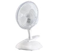 Draper 230V Clip-On Desk Fan, 6"/150mm, 15W