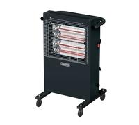 Draper 230V Infrared Mobile Cabinet Heater 2.8kW 9553 Tilt Cut Out BTU 04745