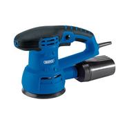 Draper 230V Random Orbit Sander 125mm 430W Variable Speed Dust Box Hook Loop