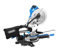 Draper 230V Sliding Compound Mitre Saw 255mm 1800W Extension Wings & Laser 90170