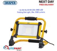Draper 230V Smd Led Folding Site Light 30W 3300 Lumens - 03180