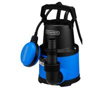 Draper 230V 250W Submersible Clean Water Pump With Float Switch, 130L/min
