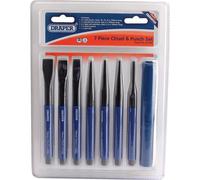 Draper 23187 Chisel and Punch Set, Blue, 7 Pcs