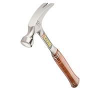 Draper 23509 Estwing E16S Straight Claw Hammer With Leather Grip, 16Oz/448G