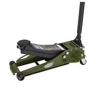 Draper 23817 Professional Low Profile Fast Lift Garage Trolley Jack, 3 Tonne, Green