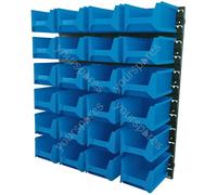 Draper 24 Bin Wall Storage Unit, Large Bins