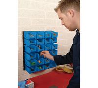 24 Bin Wall Storage Unit, Large Bins