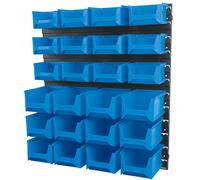 Draper 24 Bin Wall Storage Unit, Small/Medium Bins Dra-06798