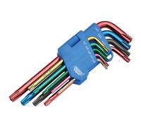 Draper Tx-Star® Security Coloured Hex. Key Set (9 Piece) Pk 1 24122