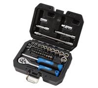 Draper Hi-Torq® Metric Socket And Bit Set 1/4in Sq. Dr. (40 Piece) Pk 1 24223