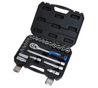 Draper Hi-Torq® Metric Socket Set 1/2in Sq.. Dr. (23 Piece) Pk 1 24229