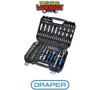 Draper 24230 Draper HI-TORQ Metric Socket and Bit Set 1/4" and 1/2" Sq Dr (110 P