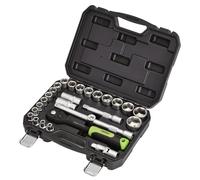Draper Socket Set Hi-Torq® Metric 1/2in Sq. Dr. 27-Piece 24234