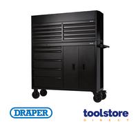 BUNKER® Combined Roller Cabinet & Tool Chest - 13 Drawer, 52", Black