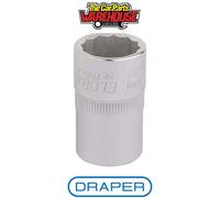 Draper 24400 Elora Bi-Hexagon Socket 1/2" Sq Dr 11/16"