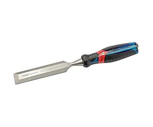 Draper 24409 Expert Bevel Edge Wood Chisel, Soft Grip with 'Pound Thru' End Cap, 28mm, 34.5cm x 4.8cm x 3.1cm, Blue