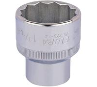 Draper 24509 Elora Bi-Hexagon Socket, 1/2" Square Drive, 1.3/16" AF, Blue