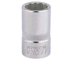 Draper 24640 19mm 1/2 Square Drive Elora Bi-Hexagon Socket