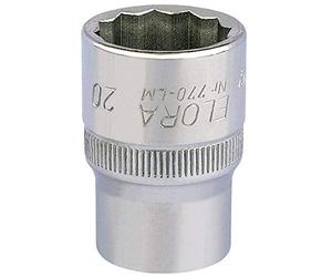 Draper 24658 20mm 1/2 Square Drive Elora Bi-Hexagon Socket