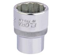 Draper Elora Bi-Hexagon Socket, 1/2" Sq. Dr., 23mm