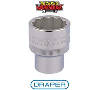 Draper 24723 Elora Bi-Hexagon Socket 1/2" Sq Dr 27mm