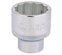 Draper 24880 Elora Bi-Hexagon Socket, 1/2" Square Drive, 11/16" BSW, Blue