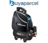 Draper 24974 6L Air Compressor Portable 240v 116psi 8bar Oil Free 1.1KW 1.5HP
